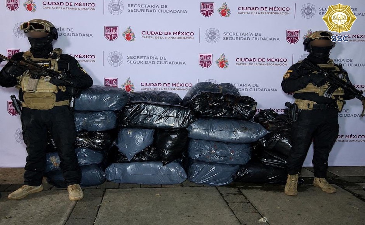 Autoridades aseguran media tonelada de marihuana en la GAM, ligada a un grupo delictivo de narcomenudeo.