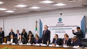 Ebrard destaca el avance de economía mexicana en T-MEC