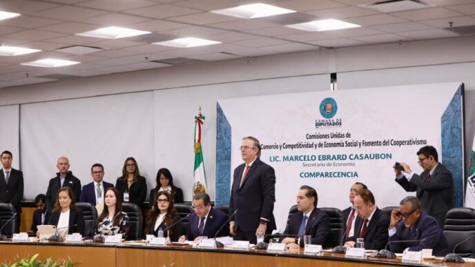 Ebrard destaca el avance de economía mexicana en T-MEC